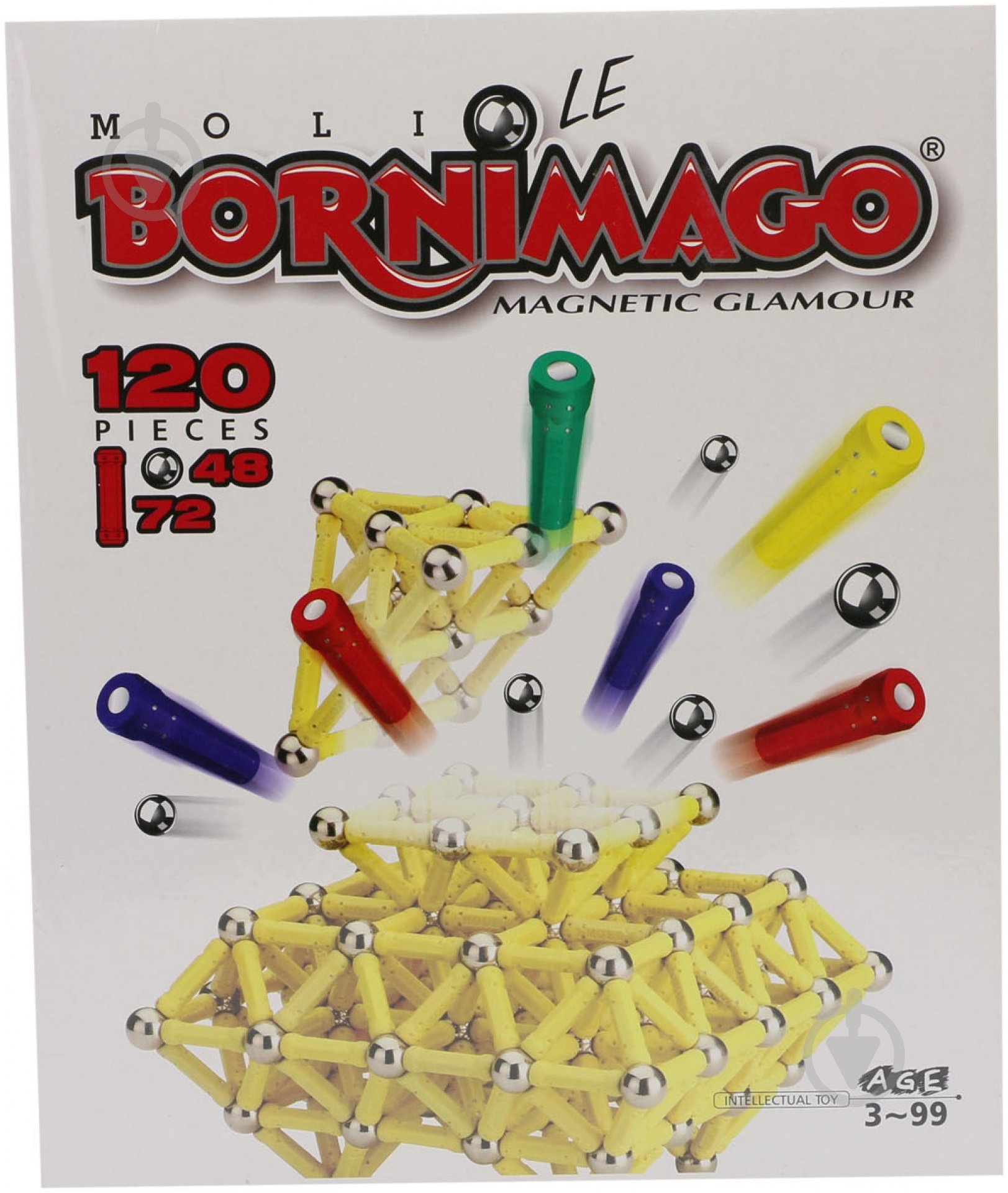 Конструктор Bornimago магнитный ML-120LE - фото 2 Конструктор Bornimago магнитный ML-120LE - фото 2