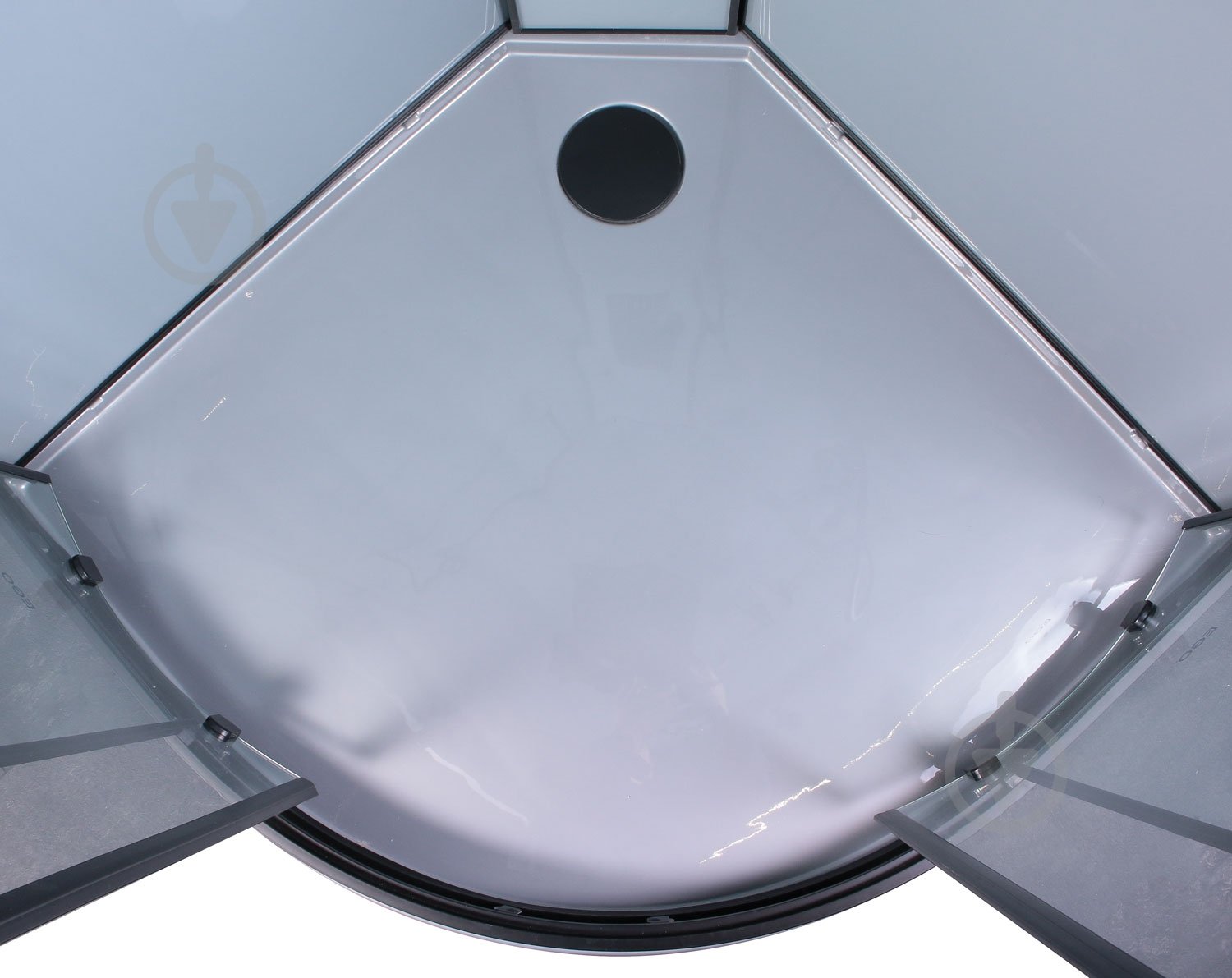 Душовий бокс EGO Pure Black 90x90 см K-3501-B - фото 4