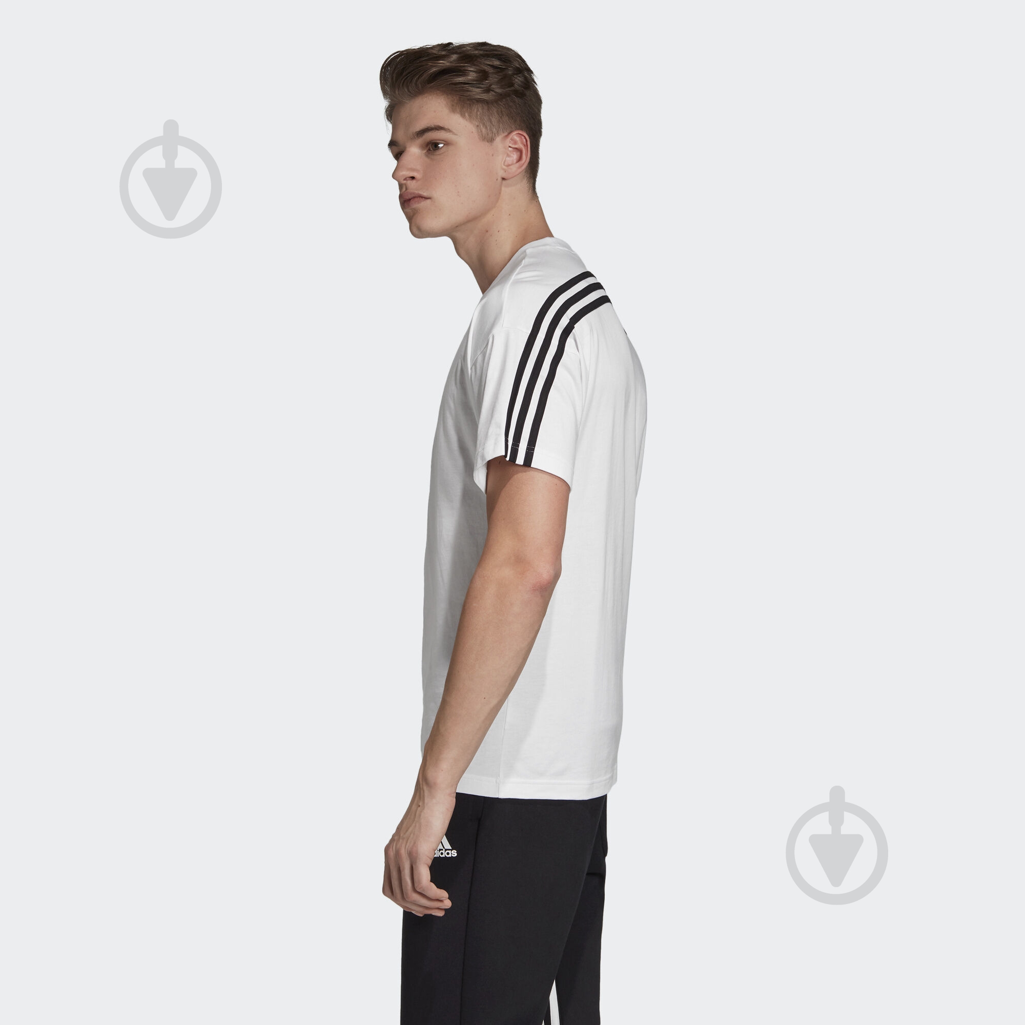 Футболка Adidas M MH 3S Tee DX7656 р.S белый - фото 3