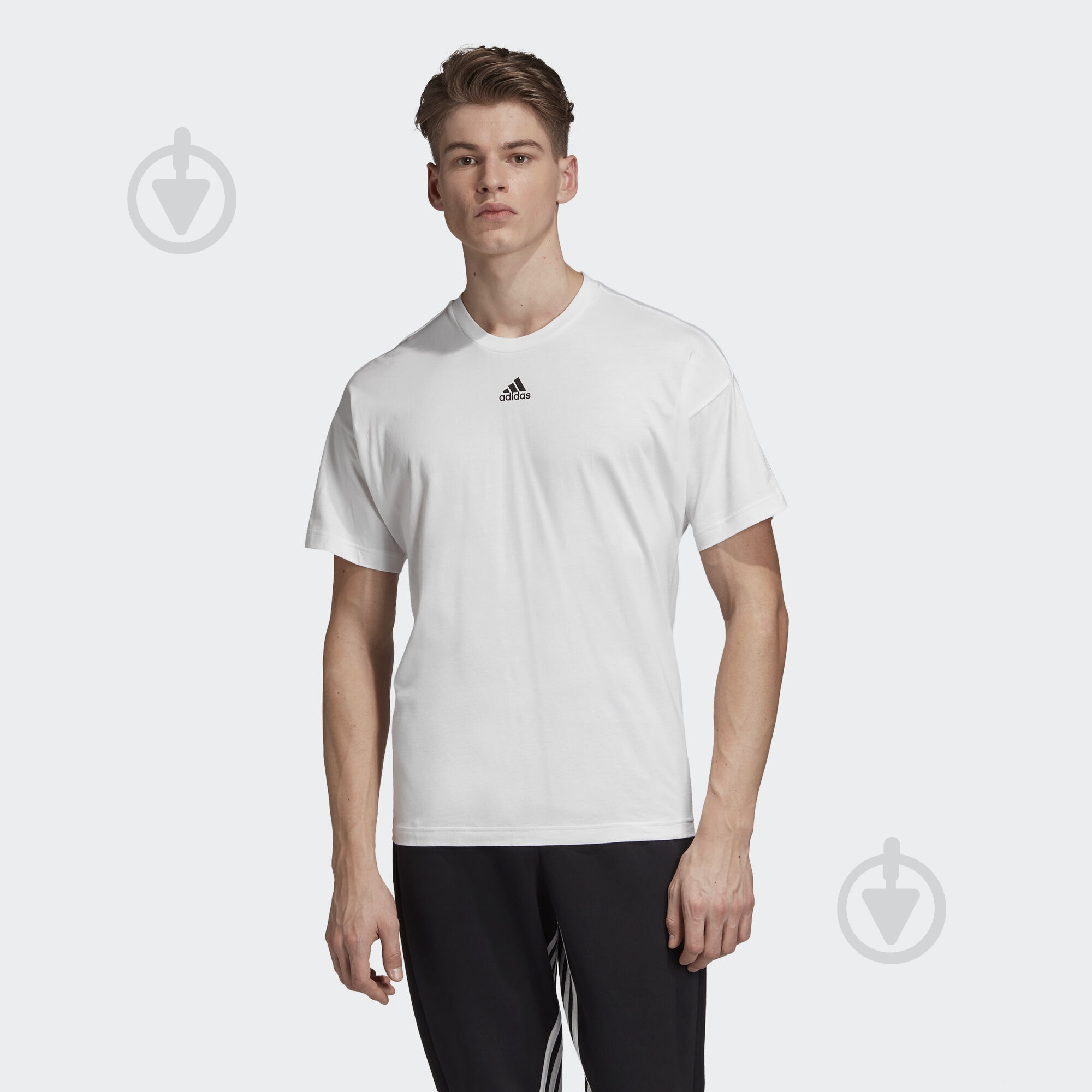 Футболка Adidas M MH 3S Tee DX7656 р.M белый - фото 2
