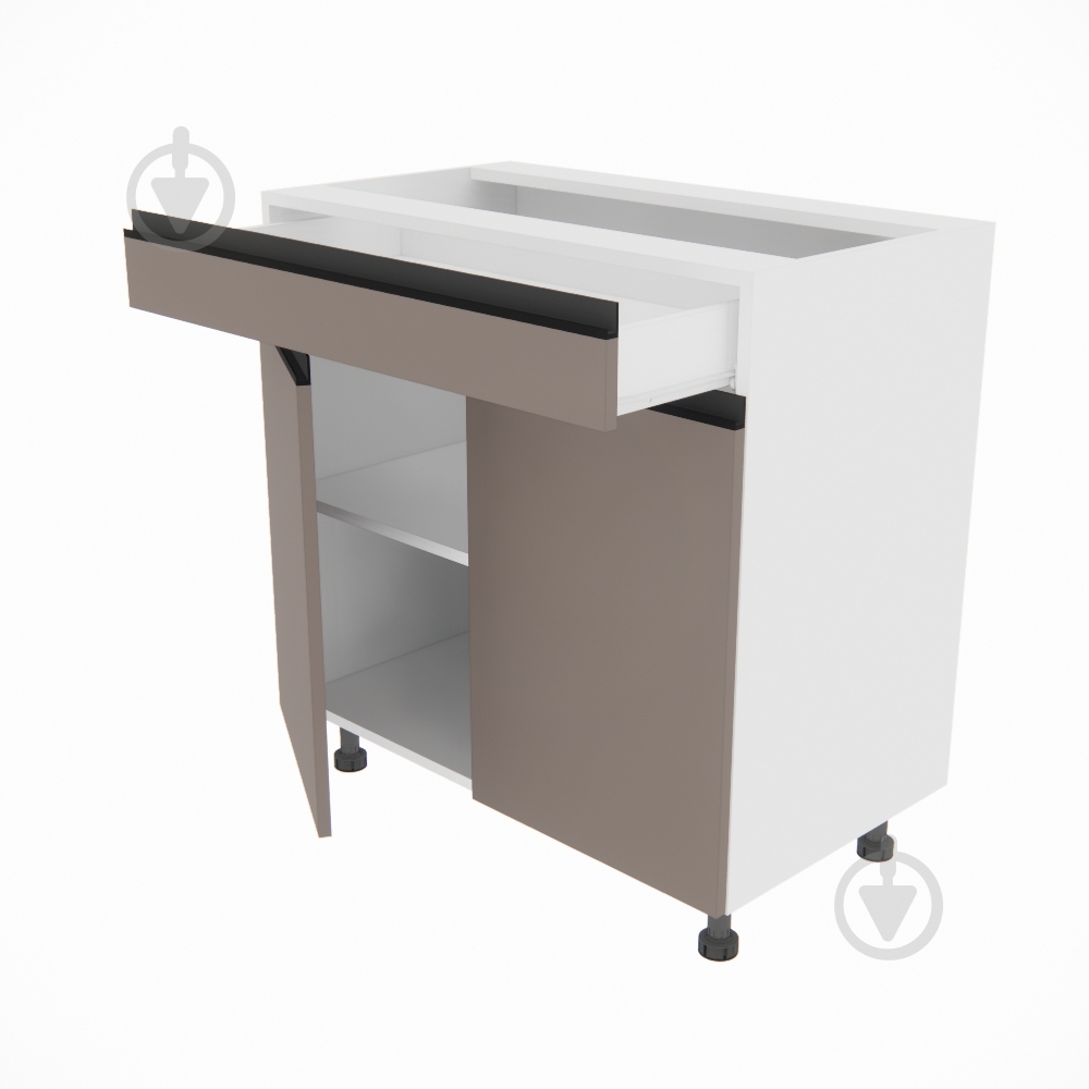 Тумба нижня Софі (Н 80 ДШ) глиняний сірий/білий Світ Меблів - фото 2 Тумба нижня Софі (Н 80 ДШ) глиняний сірий/білий Світ Меблів - фото 2