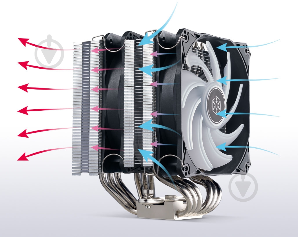 Процессорный кулер SilverStone Hydrogon HYD120 AR GB - фото 13