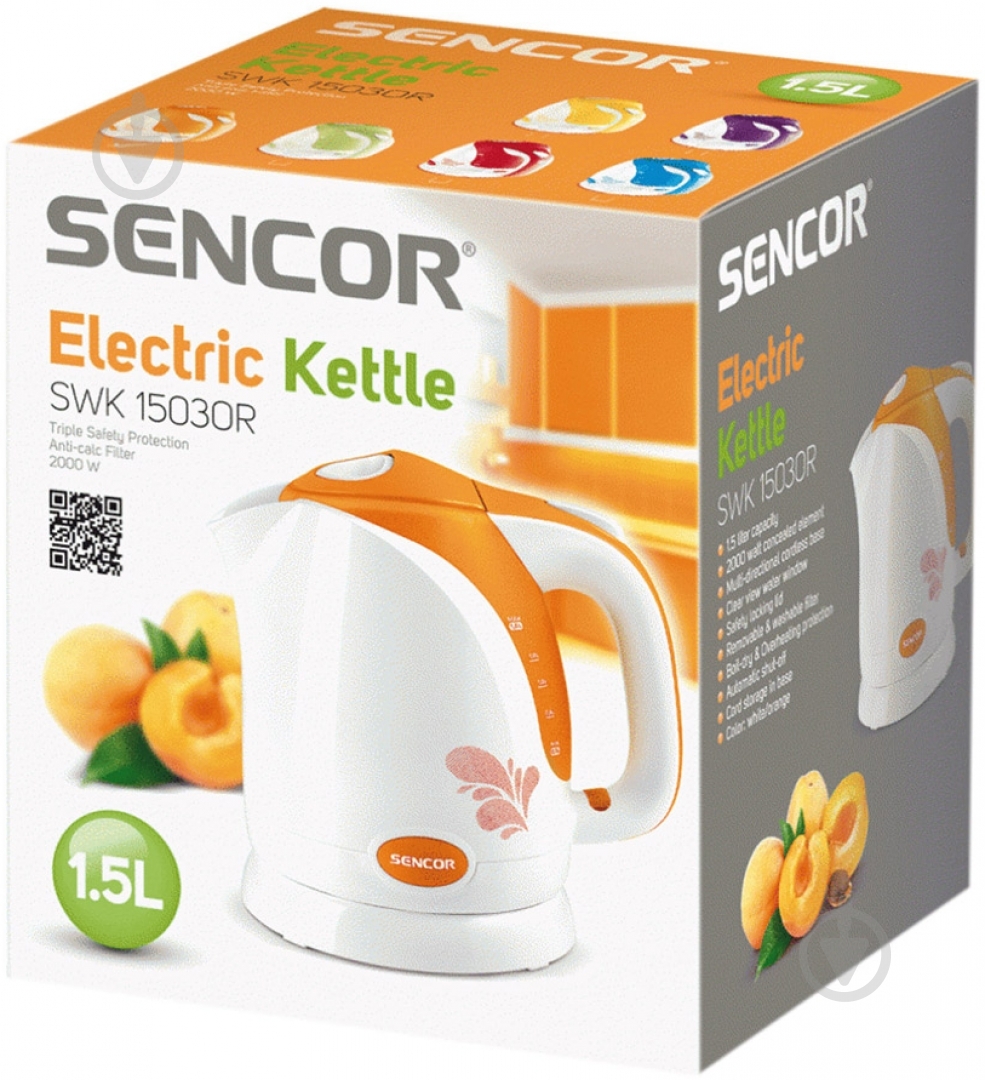 Электрочайник Sencor SWK1503OR - фото 8