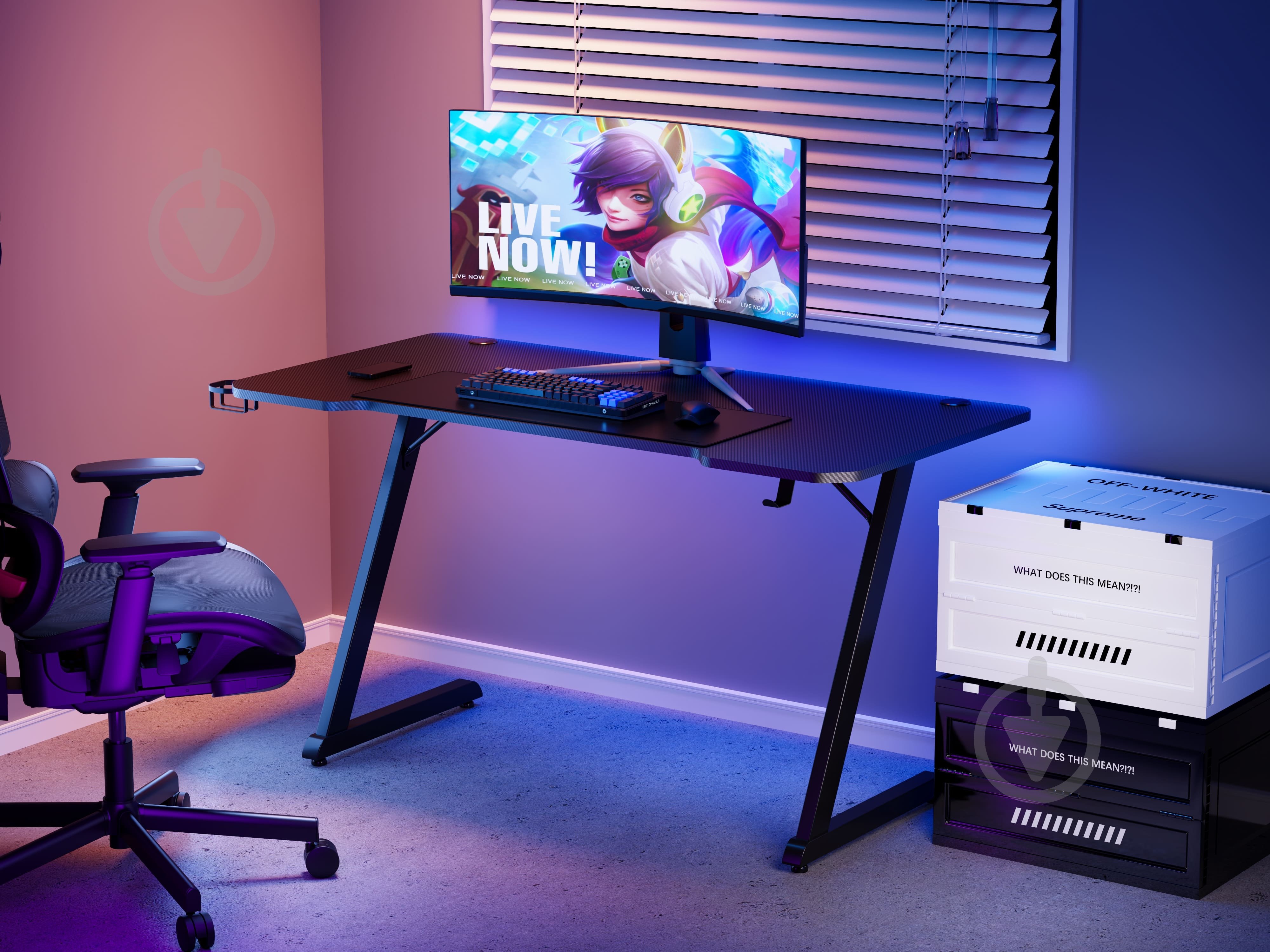 Стол компьютерный GamePro GD014 Black - фото 10