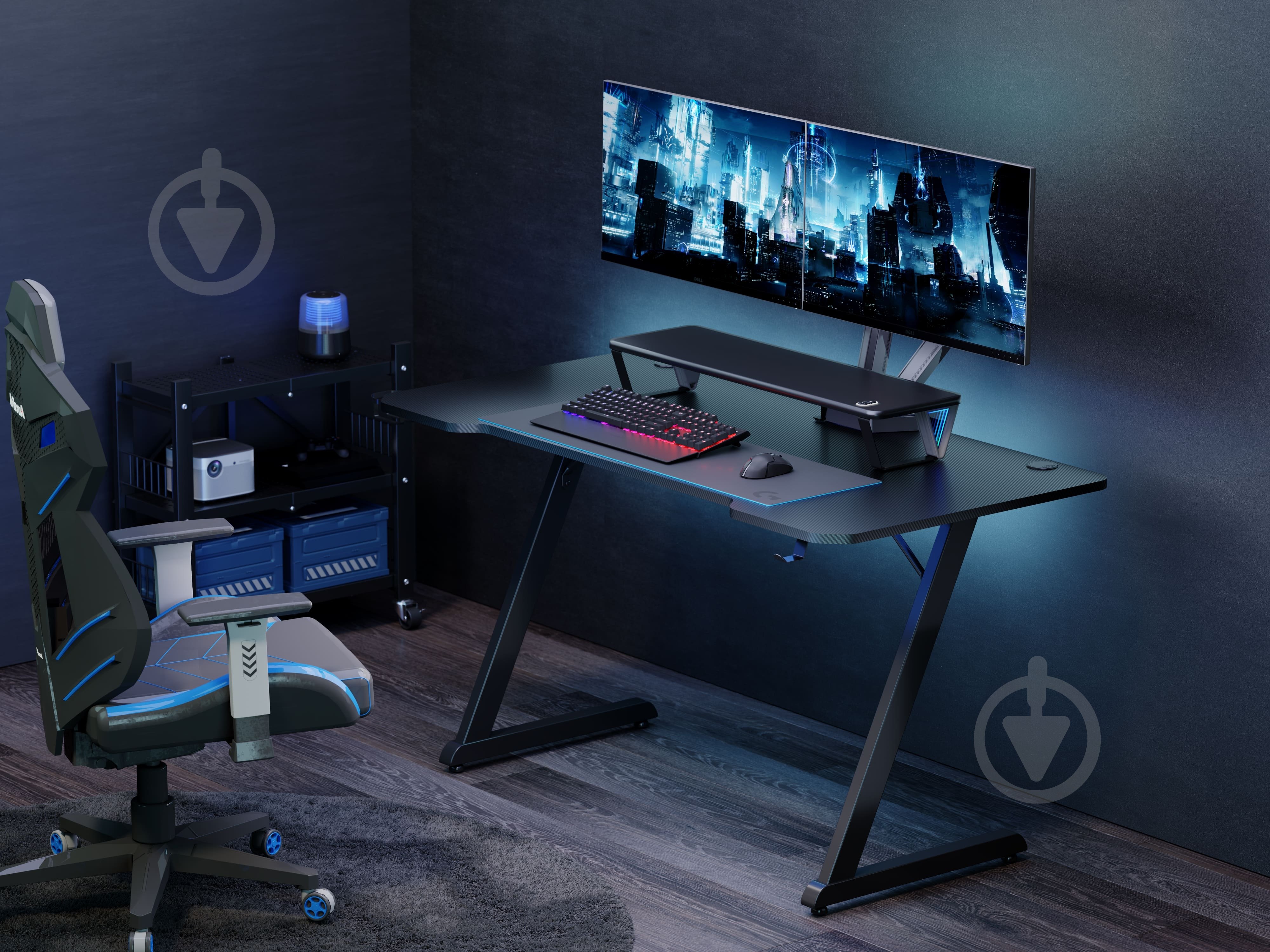 Стол компьютерный GamePro GD014 Black - фото 12