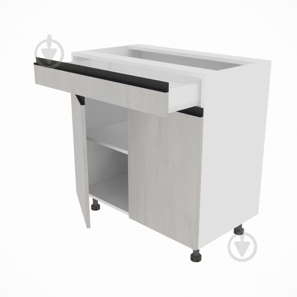 Тумба нижня Софі (Н 80 ДШ) шовковий камінь/білий Світ Меблів - фото 2 Тумба нижня Софі (Н 80 ДШ) шовковий камінь/білий Світ Меблів - фото 2