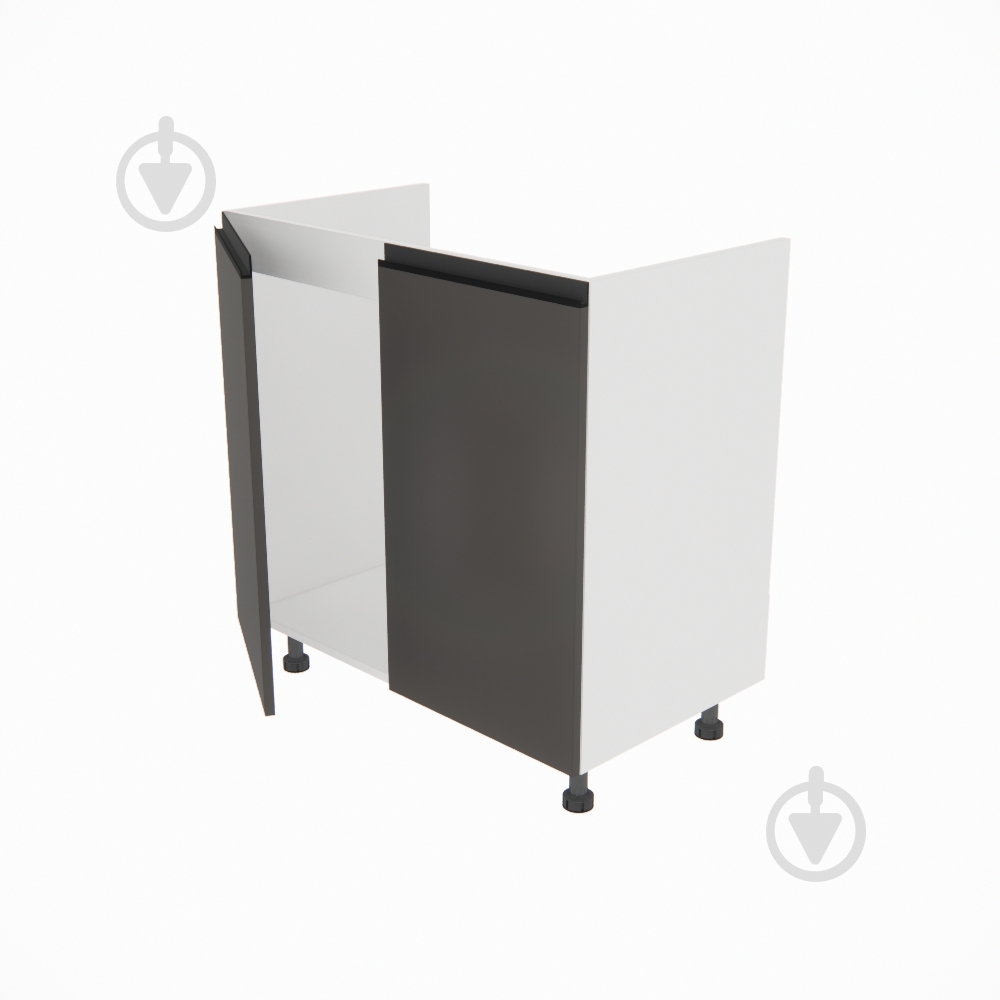 Тумба нижняя Софи (Н 80 М) графит серый/белый Світ Меблів - фото 2 Тумба нижняя Софи (Н 80 М) графит серый/белый Світ Меблів - фото 2