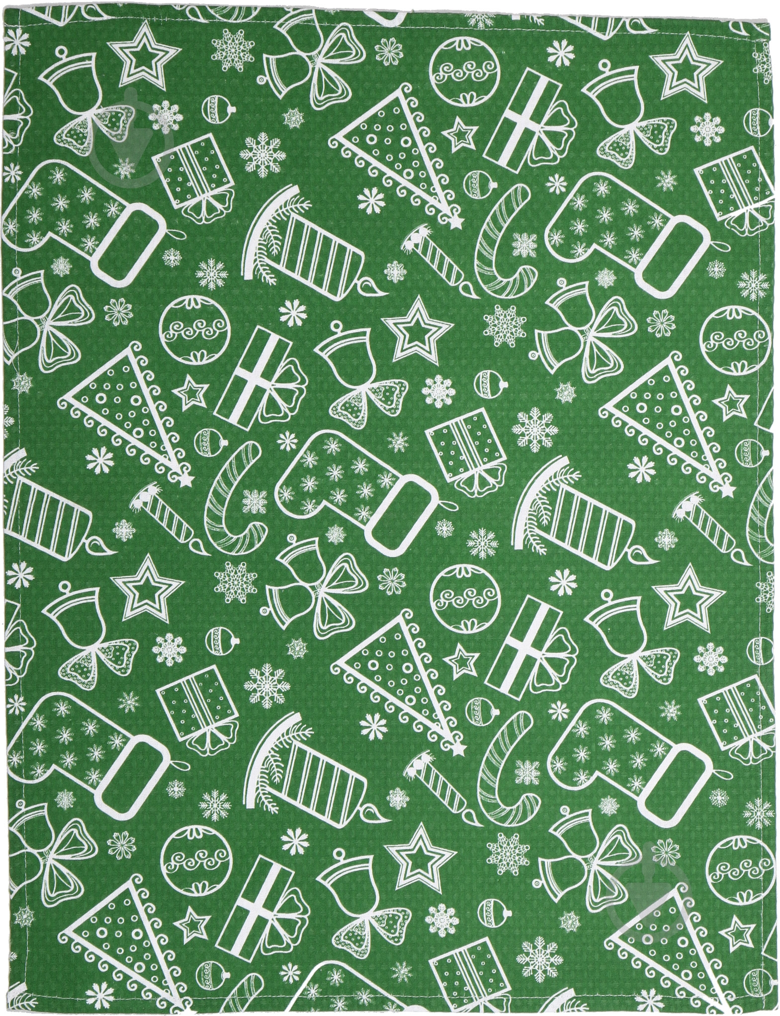 Полотенце вафельное Green 45x60 см Прованс зеленый с рисунком - фото 2 Полотенце вафельное Green 45x60 см Прованс зеленый с рисунком - фото 2