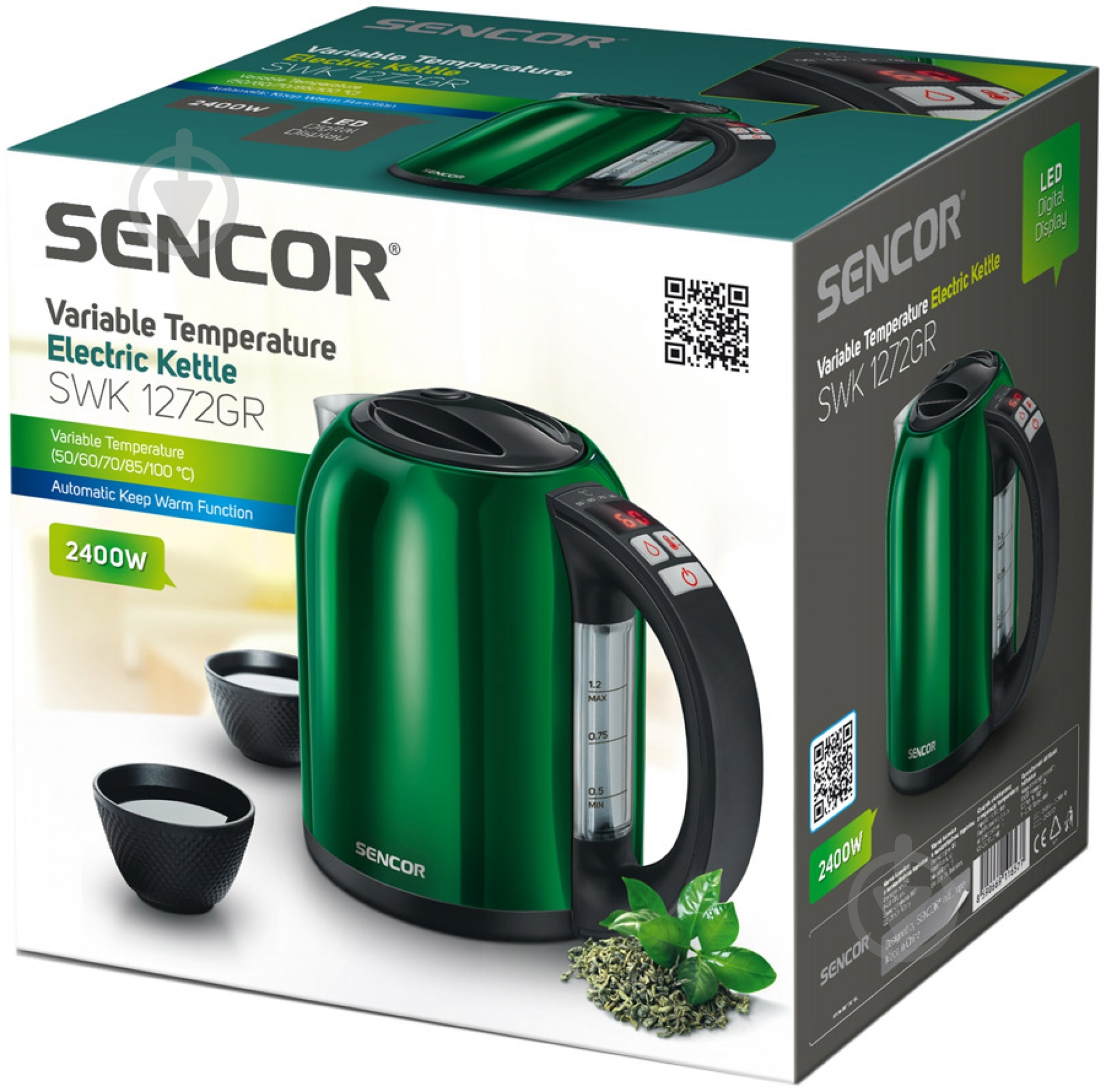 Электрочайник Sencor SWK1272GR - фото 3