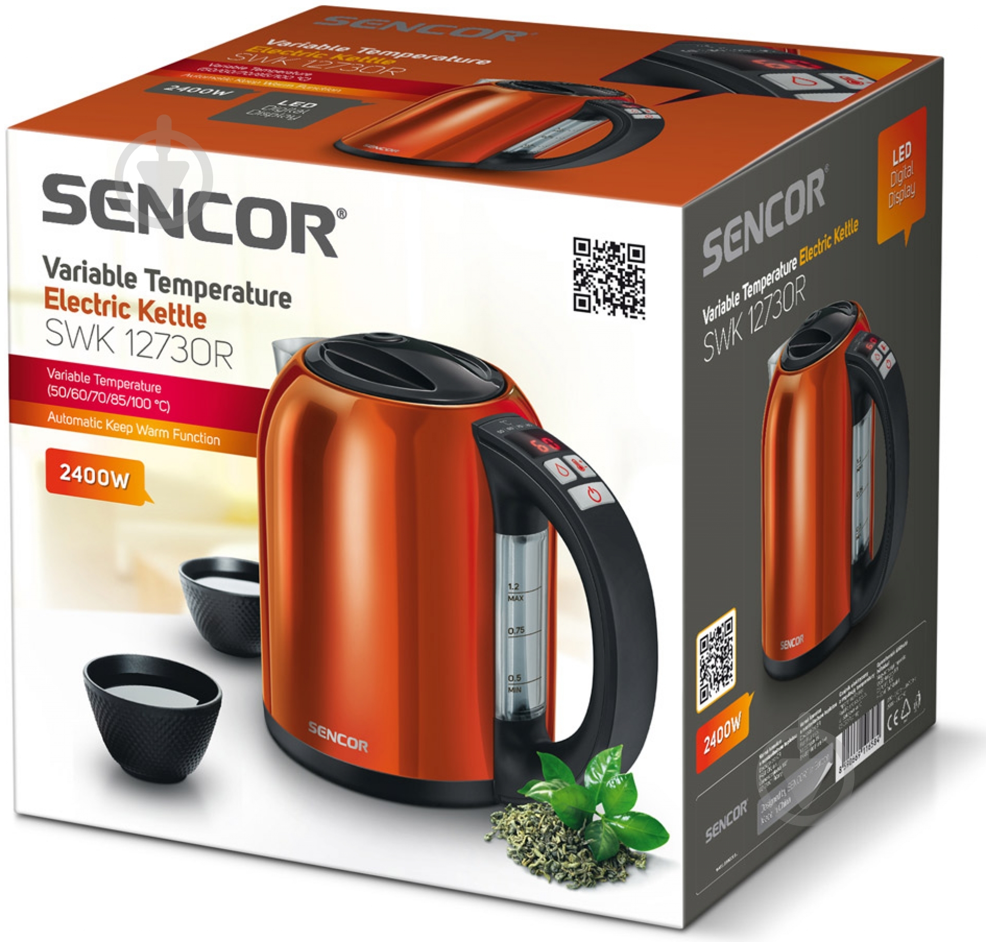 Электрочайник Sencor SWK1273OR - фото 2 Электрочайник Sencor SWK1273OR - фото 2