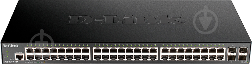 Коммутатор D-Link DGS-1250-52X 48x1GE 4xSFP+ Smart - фото 1