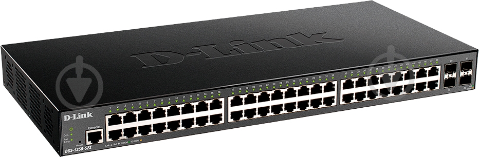 Коммутатор D-Link DGS-1250-52X 48x1GE 4xSFP+ Smart - фото 2
