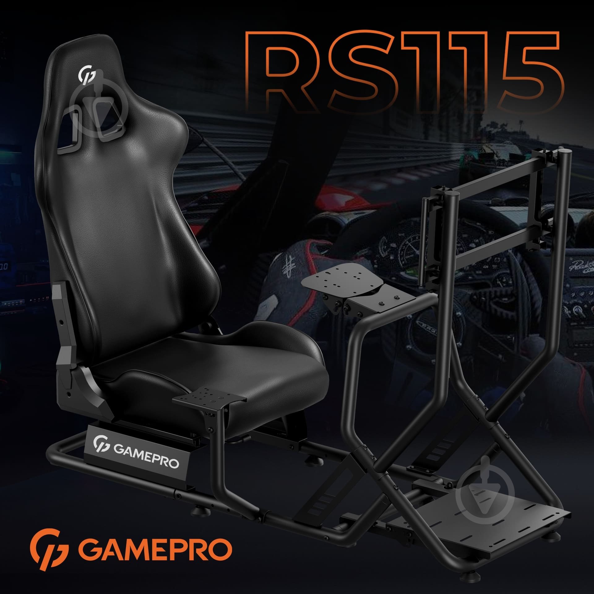 Кресло игровое GamePro RS115 Black черный - фото 4 Кресло игровое GamePro RS115 Black черный - фото 4