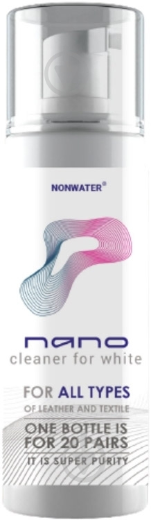 Пена-очиститель Nonwater NANO cleaner для белой обуви прозрачный 80 мл - фото 1
