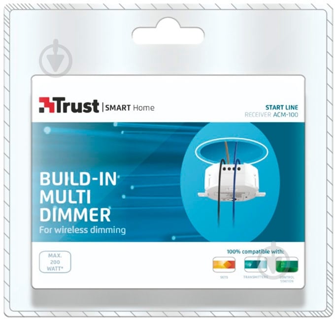 Регулятор освітлення дистанційний Trust Smart Home ACM-100 білий 71082 - фото 6