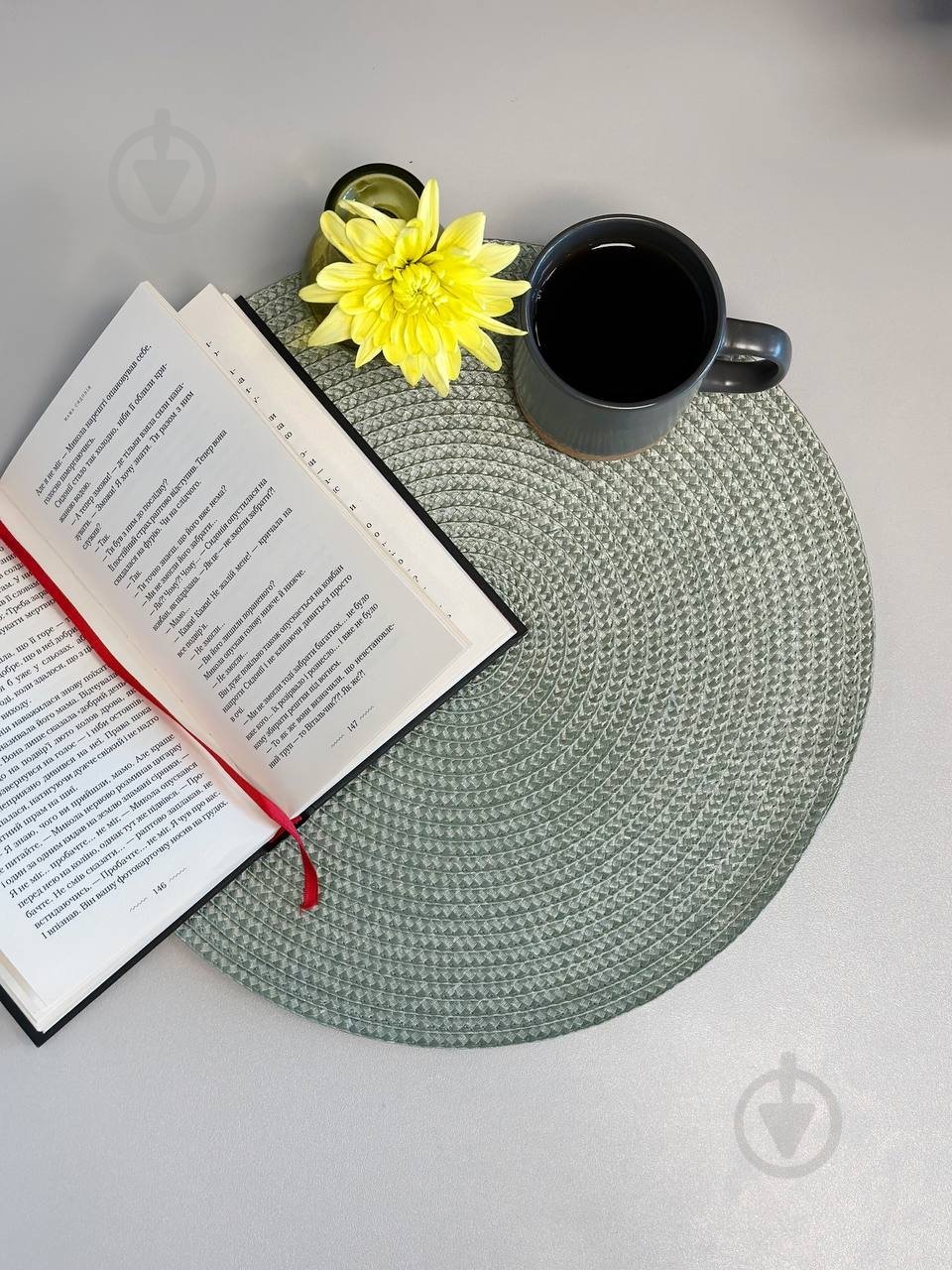 Коврик для сервировки Flamberg Sewn Green 36 см - фото 5 Коврик для сервировки Flamberg Sewn Green 36 см - фото 5