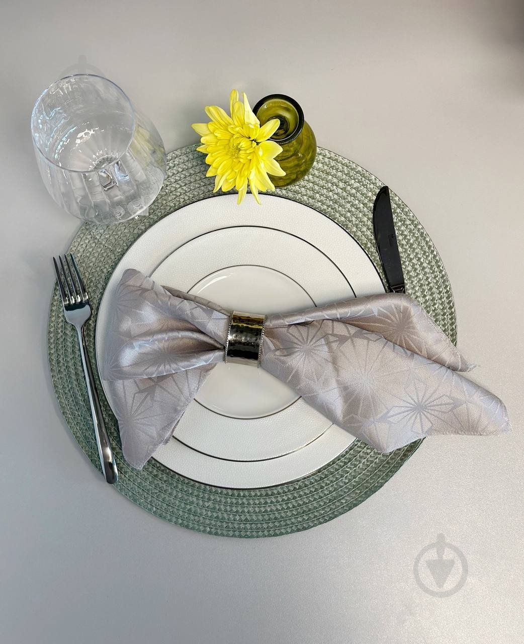 Коврик для сервировки Flamberg Sewn Green 36 см - фото 9 Коврик для сервировки Flamberg Sewn Green 36 см - фото 9
