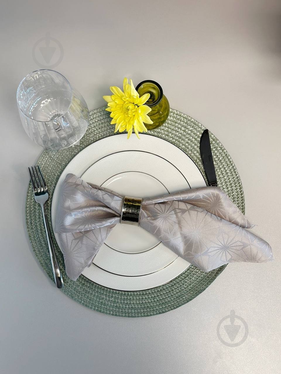 Коврик для сервировки Flamberg Sewn Green 36 см - фото 8 Коврик для сервировки Flamberg Sewn Green 36 см - фото 8