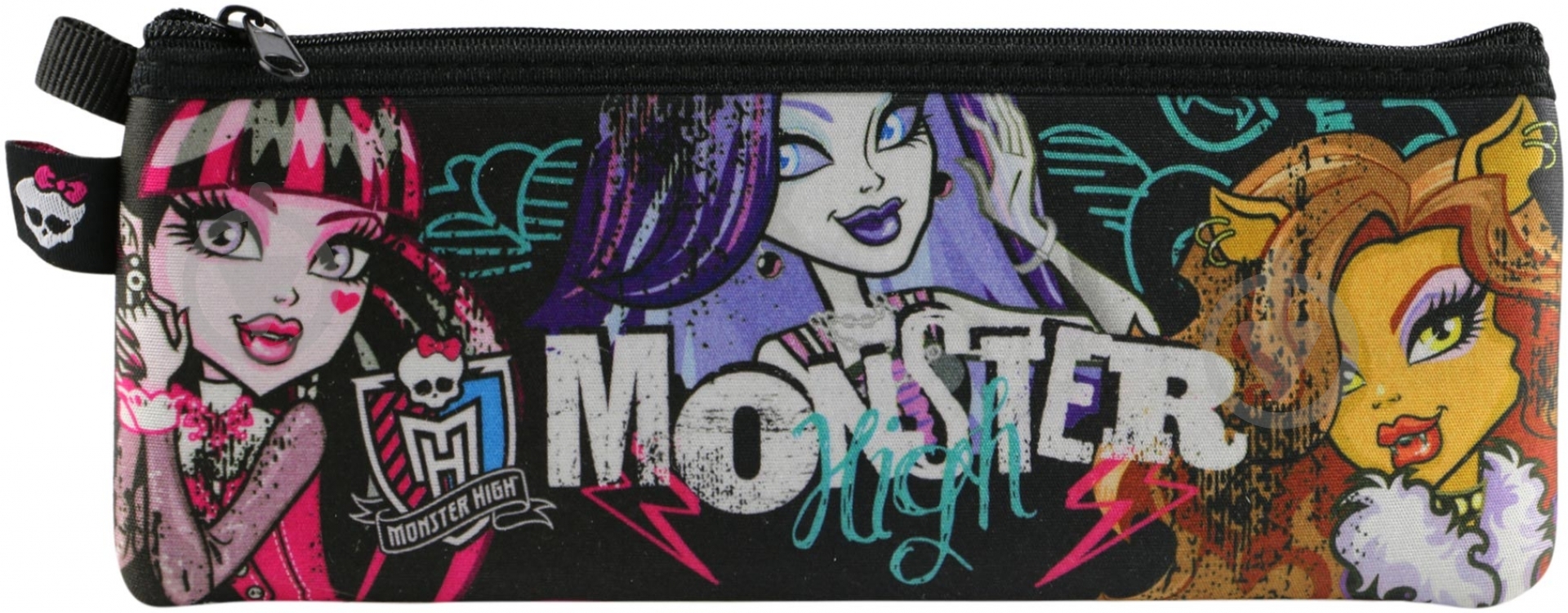 Пенал Monster High MHBB-MT1-046N Kinderline черный с рисунком - фото 2 Пенал Monster High MHBB-MT1-046N Kinderline черный с рисунком - фото 2