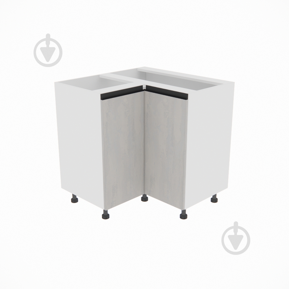 Тумба нижня Софі (Н 90х90 права) шовковий камінь/білий Світ Меблів - фото 1