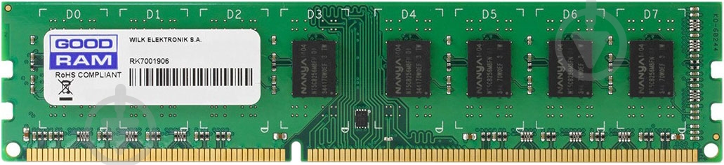 Оперативная память GOODRAM DDR3 SDRAM 8 GB (1x8GB) 1600 MHz (GR1600D3V64L11/8G) - фото 1