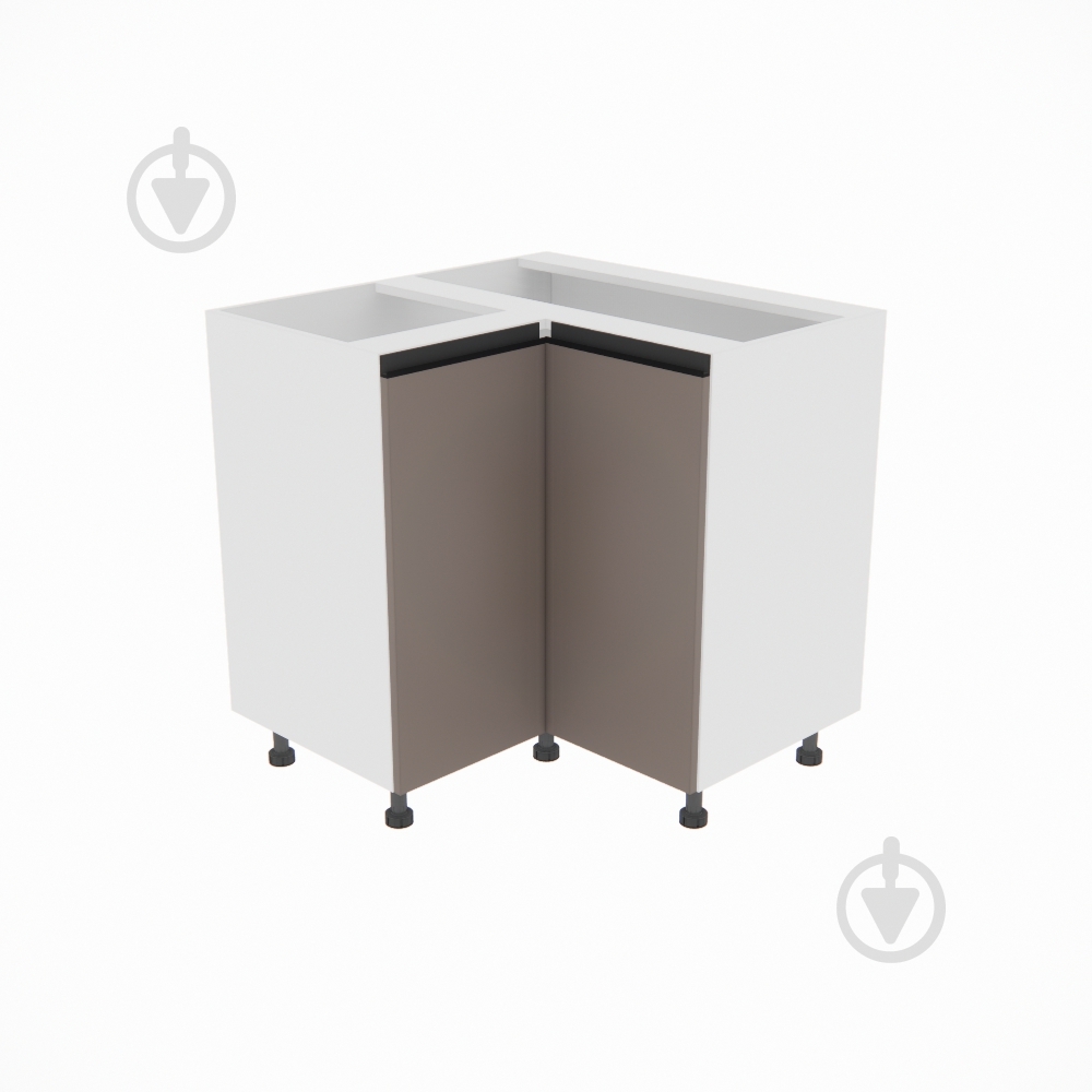 Тумба нижняя Софи (Н 90х90 левая) глиняный серый/белый Світ Меблів - фото 1 Тумба нижняя Софи (Н 90х90 левая) глиняный серый/белый Світ Меблів - фото 1