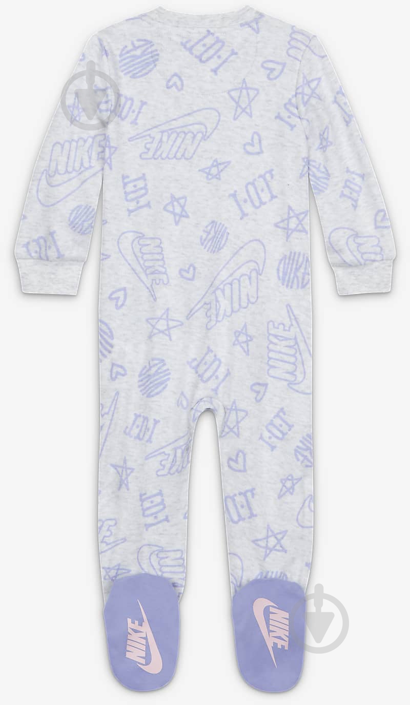 Боді для дівчинки Nike р.50 сірий меланж 06I051-X58 - фото 1