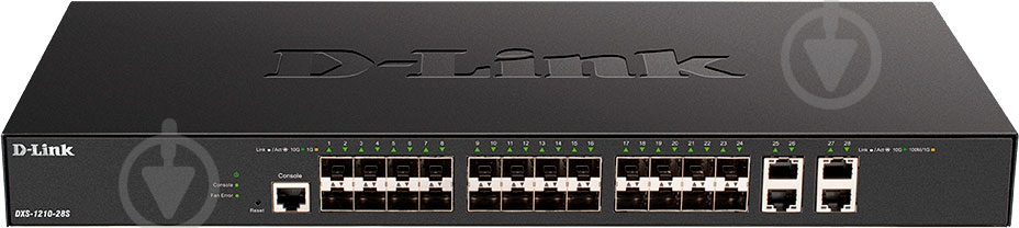 Коммутатор D-Link DXS-1210-28S 24XSFP+ 4X10GE L2+ SMARTSWITCH - фото 1 Коммутатор D-Link DXS-1210-28S 24XSFP+ 4X10GE L2+ SMARTSWITCH - фото 1