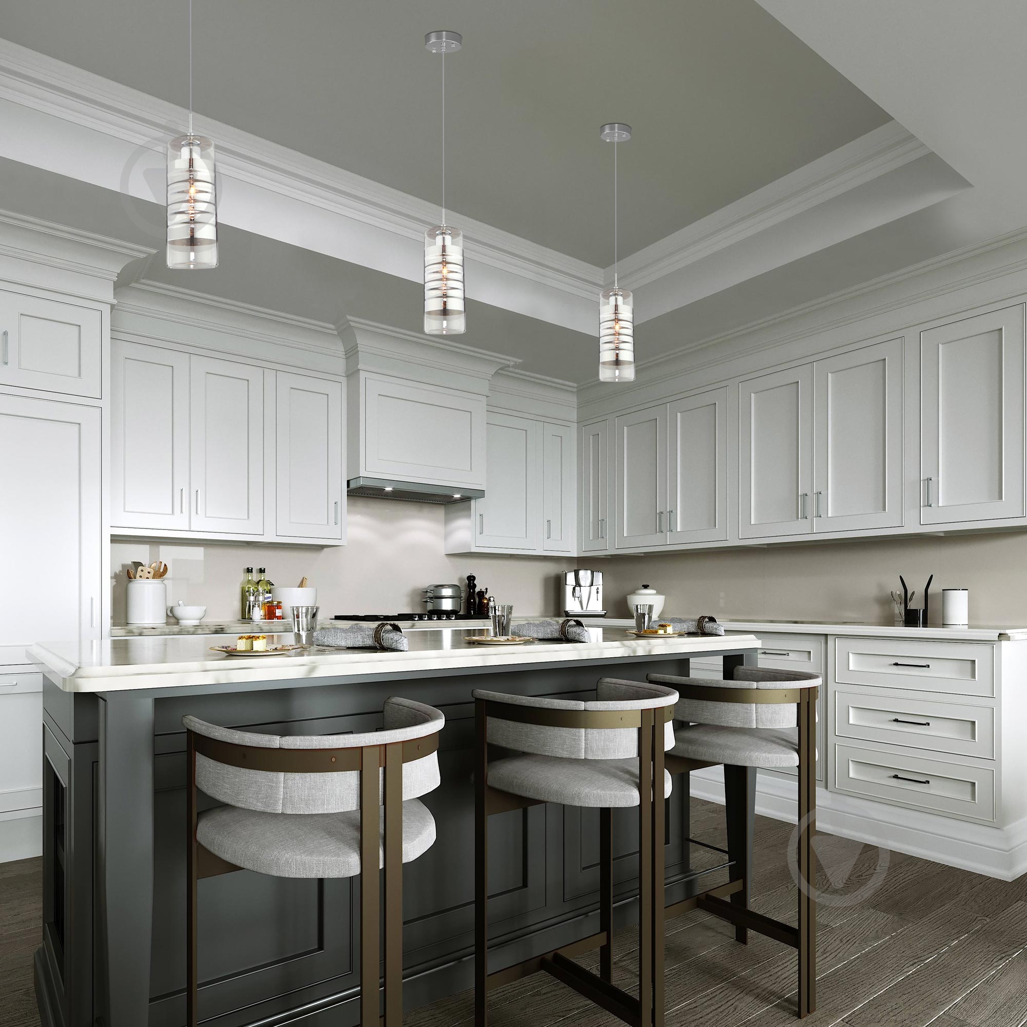 ВІТРИНА! Підвіс Strotskis Block 1x60 Вт E14 хром 50185/1 - фото 9