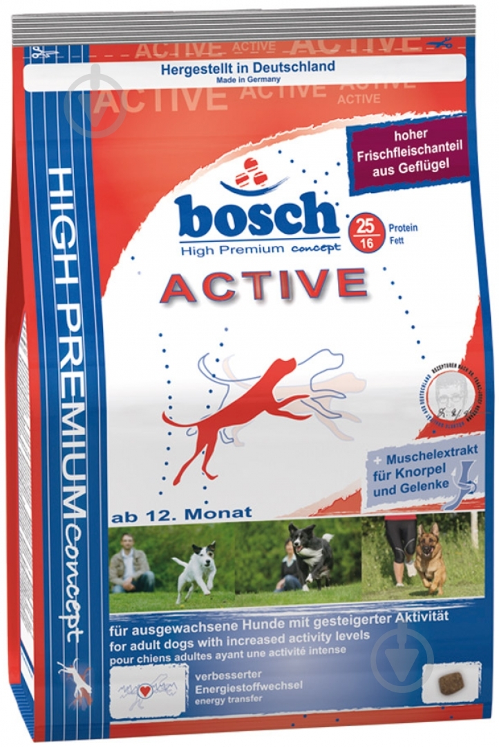 Корм для всех пород Bosch Petfood Active 3 кг 5518003 (домашняя птица) 3 кг - фото 1 Корм для всех пород Bosch Petfood Active 3 кг 5518003 (домашняя птица) 3 кг - фото 1