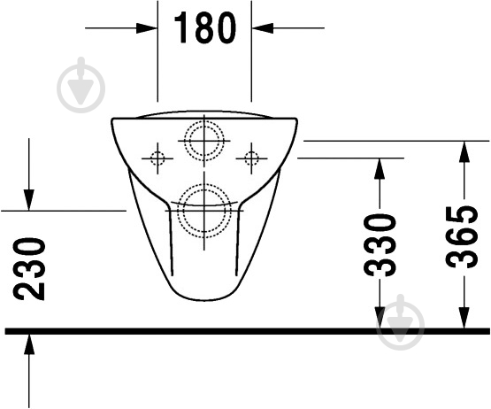 УЦЕНКА! Унитаз подвесной DURAVIT D-code 25350900002 (УЦ №168) - фото 4