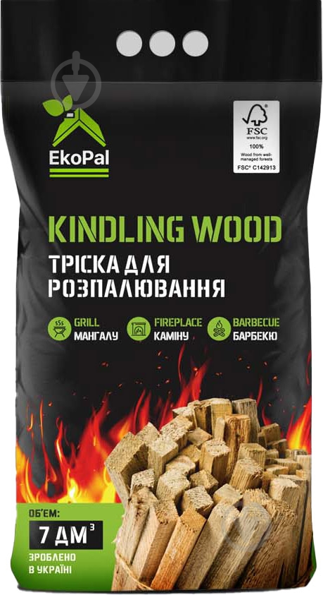 Тріска для розпалювання EkoPal 7 дм3 - фото 1