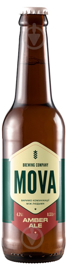 Пиво MOVA Amber Ale 0,33 л - фото 1
