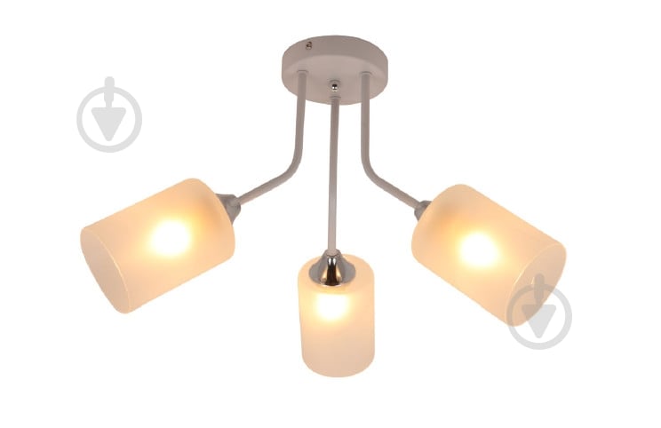 Люстра потолочная Luna Kumano 3x60 Вт E27 белый 1503-43 - фото 1