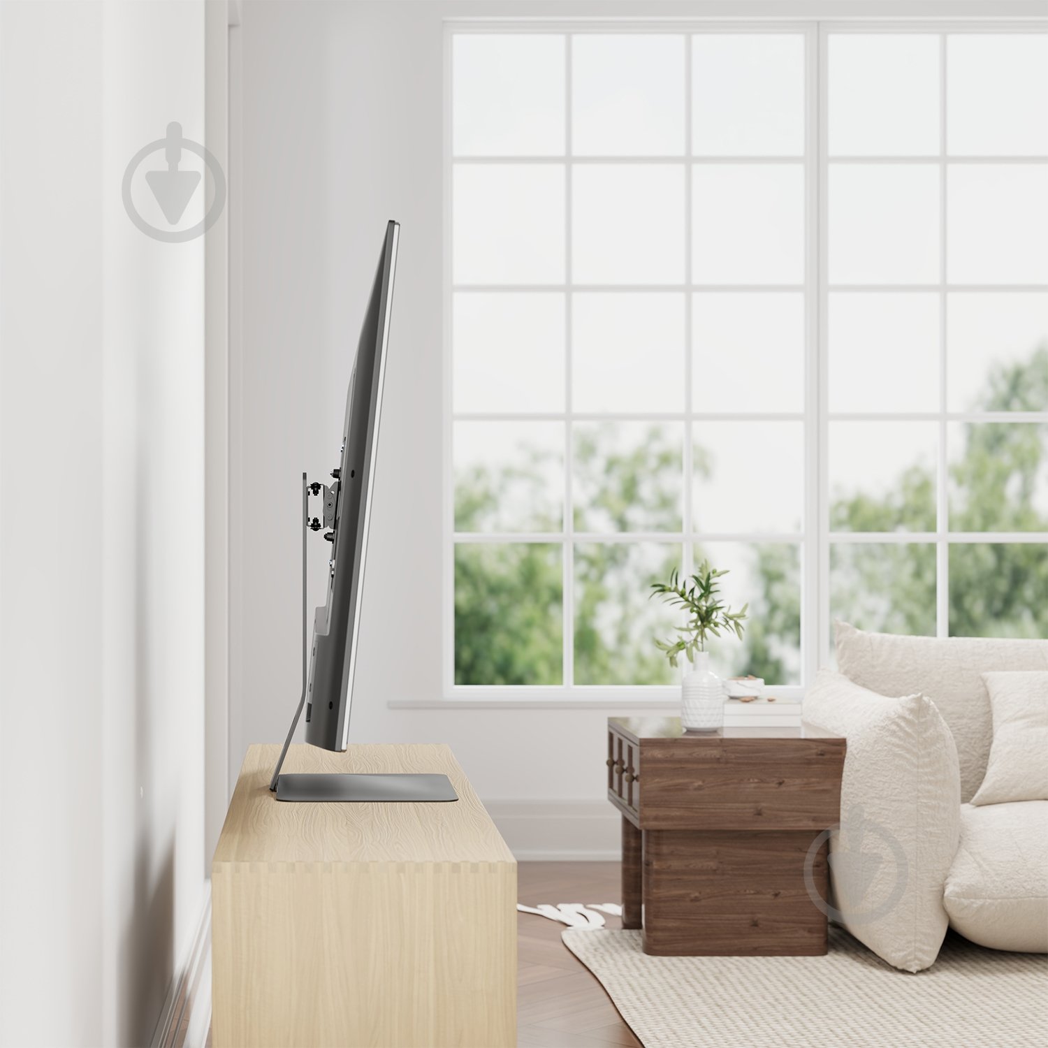 Подставка настольная для телевизора Kivi ТВ/TV BRACKET - Motion TV Stand поворотно-наклонные 32"-65" черный - фото 7