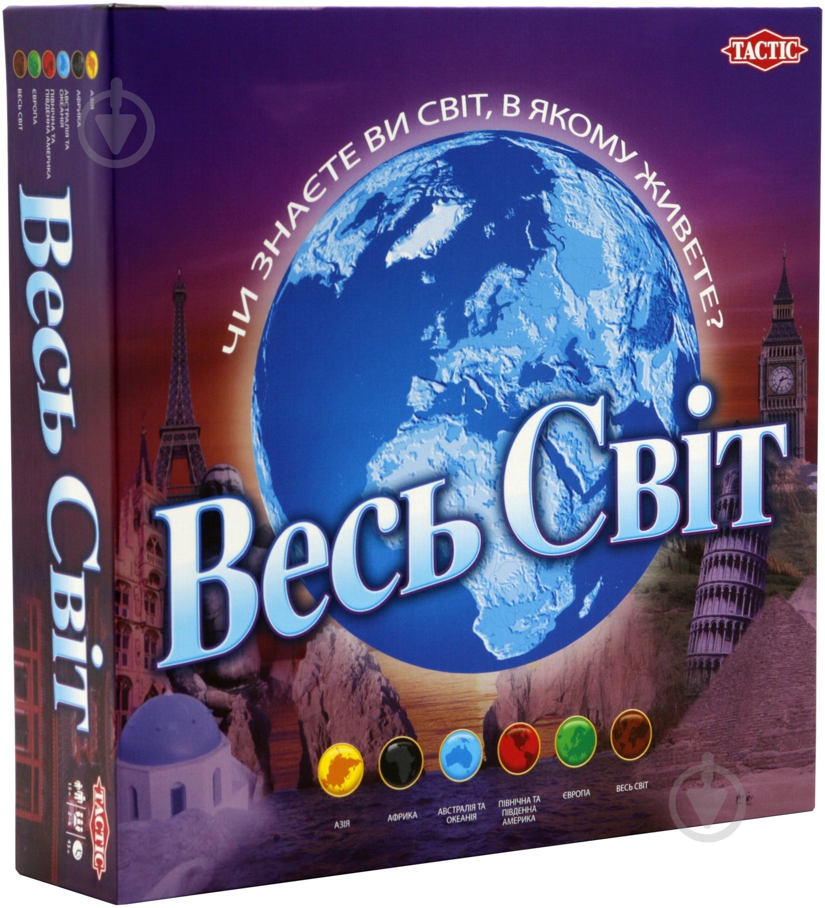 Игра настольная Tactic Весь мир 40308 - фото 1 Игра настольная Tactic Весь мир 40308 - фото 1