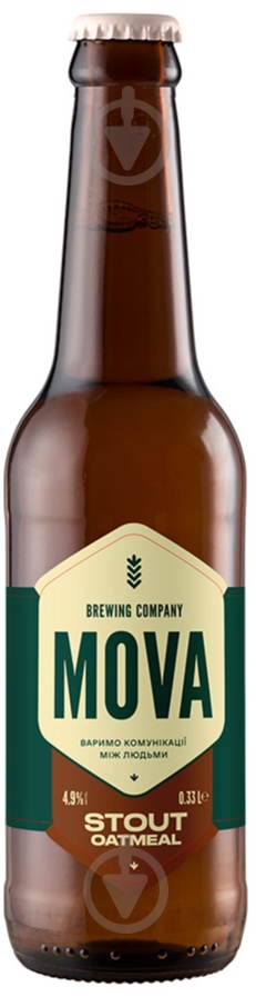 Пиво MOVA Stout Oatmeal 0,33 л - фото 1 Пиво MOVA Stout Oatmeal 0,33 л - фото 1
