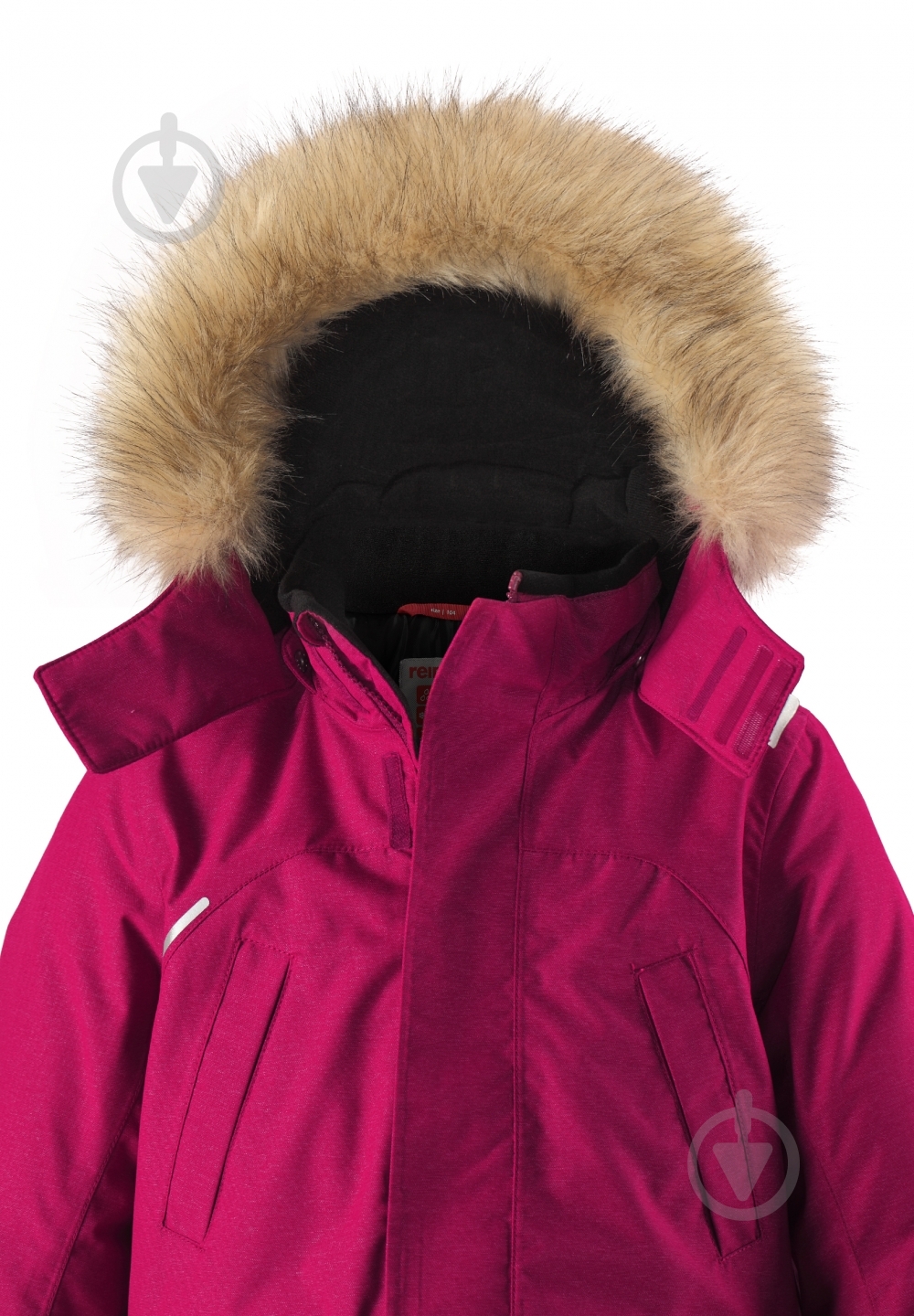 Куртка-пуховик для дівчинки Reima Reimatec+ Ugra р.134 вишневий 531375-3690 - фото 4