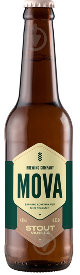 Пиво MOVA Stout Vanilla 0,33 л - фото 1