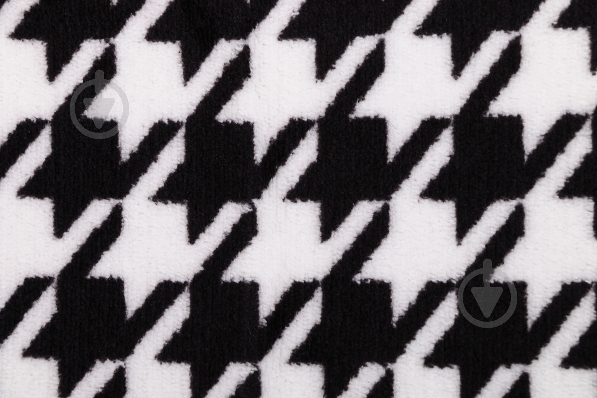 Плед Гусиные лапки 140x180 см черно-белый Underprice - фото 2