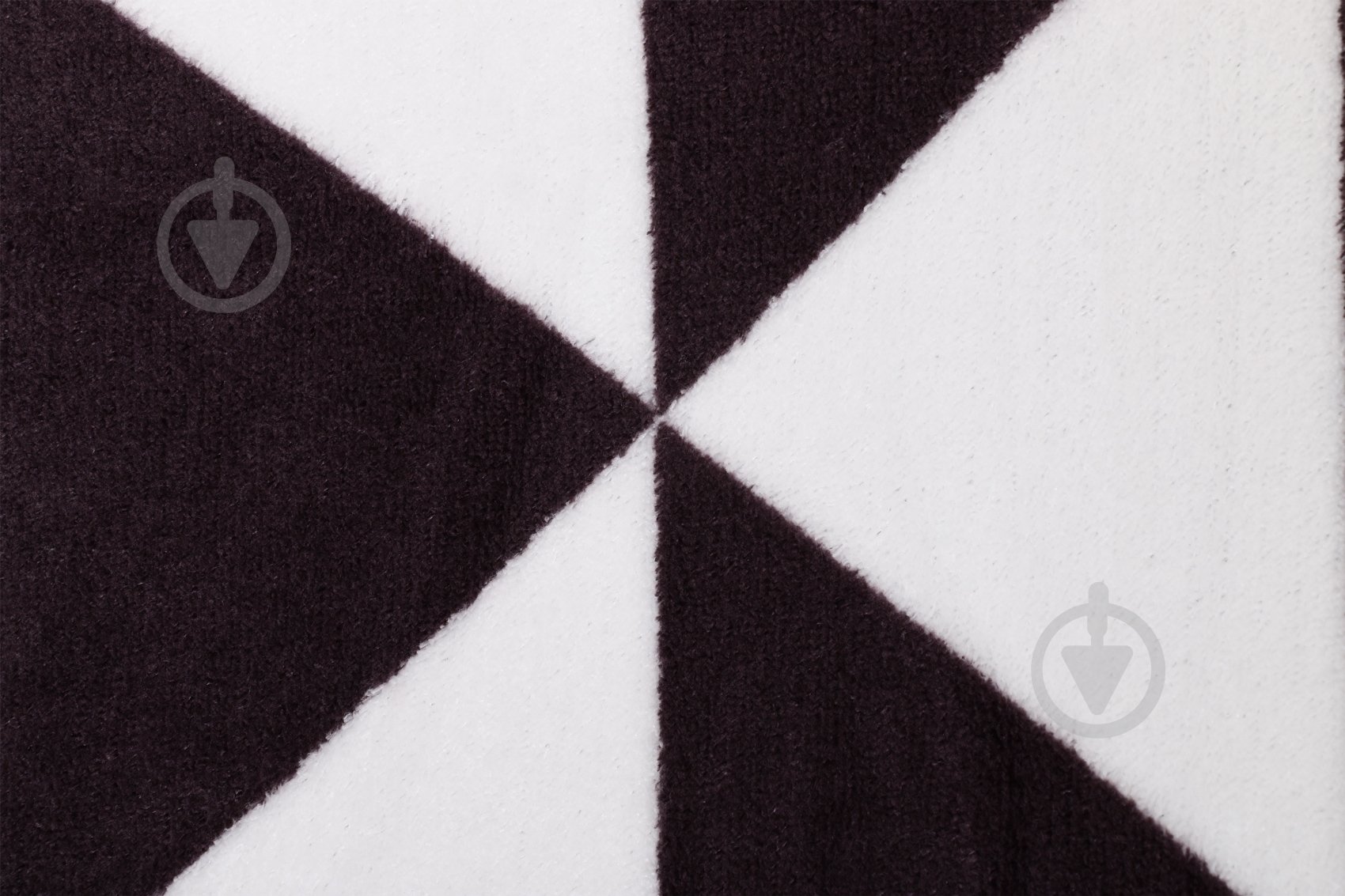 Плед Треугольник 140x180 см черно-белый Underprice - фото 2