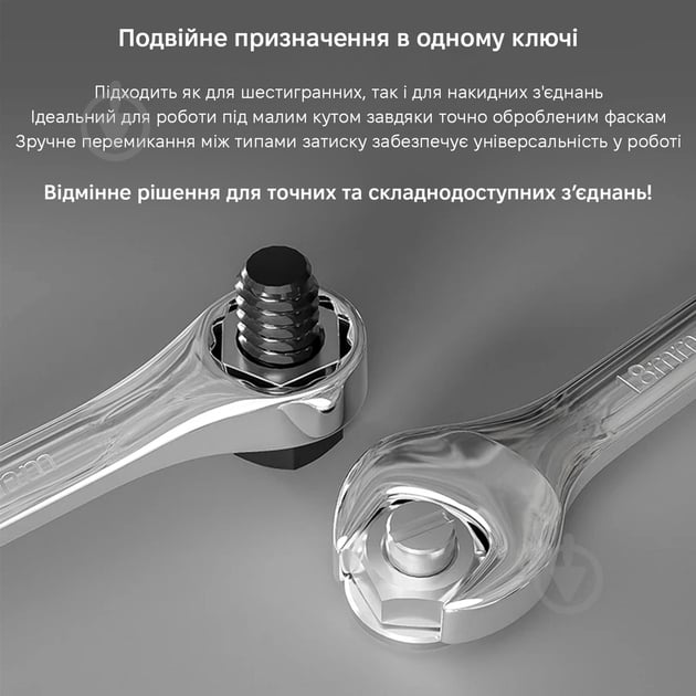 Набір ключів комбінованих WOKIN Action (Hi-spec) 8-19 мм 8 шт. VKCOM5386 - фото 5 Набір ключів комбінованих WOKIN Action (Hi-spec) 8-19 мм 8 шт. VKCOM5386 - фото 5