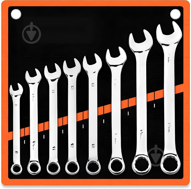 Набір ключів комбінованих WOKIN Action (Hi-spec) 8-19 мм 8 шт. VKCOM5386 - фото 1 Набір ключів комбінованих WOKIN Action (Hi-spec) 8-19 мм 8 шт. VKCOM5386 - фото 1