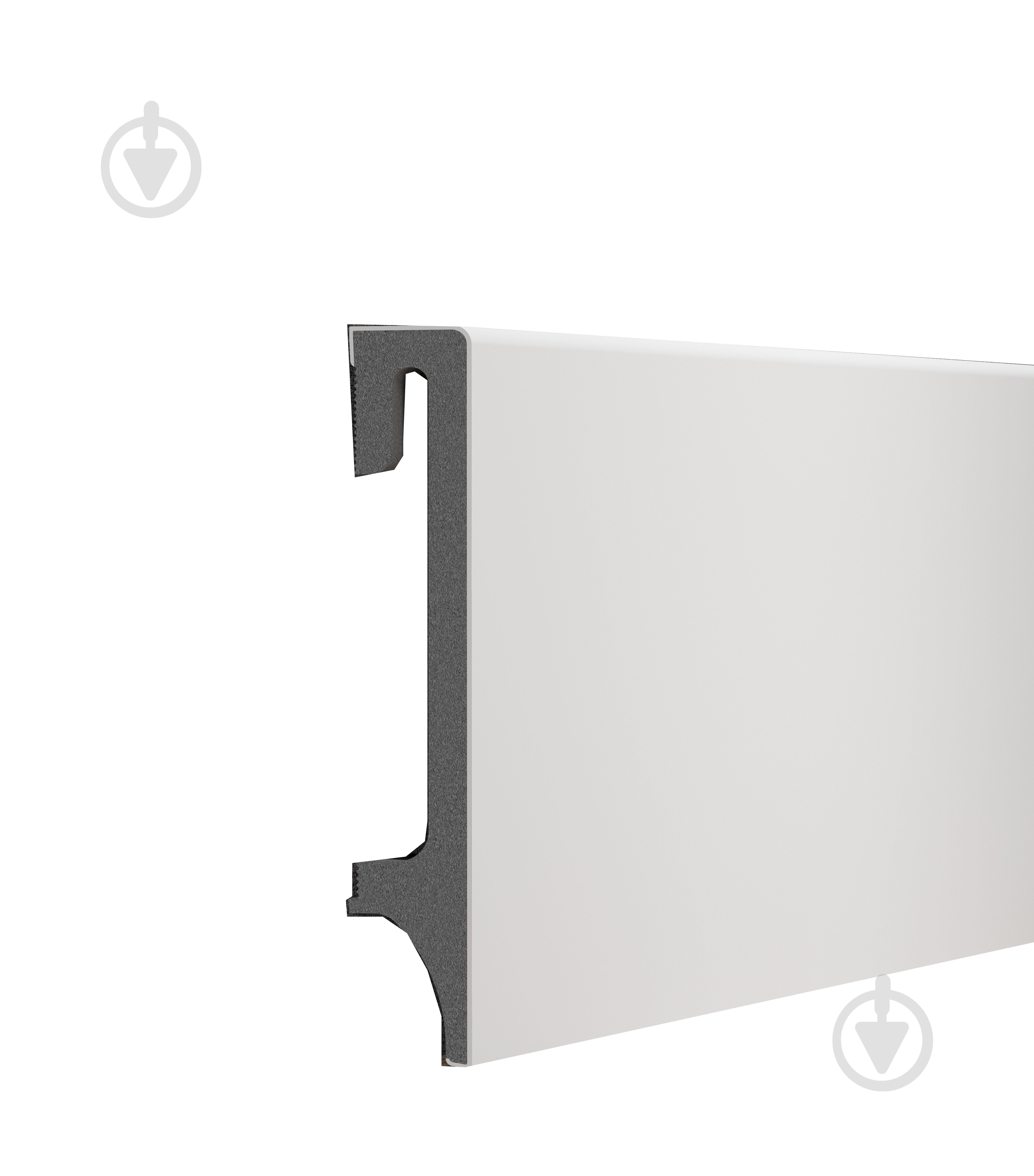 ᐉ Плинтус ESPUMO 100 401 VOX белый мат 16х100х2500 мм • Купить в Киеве ...