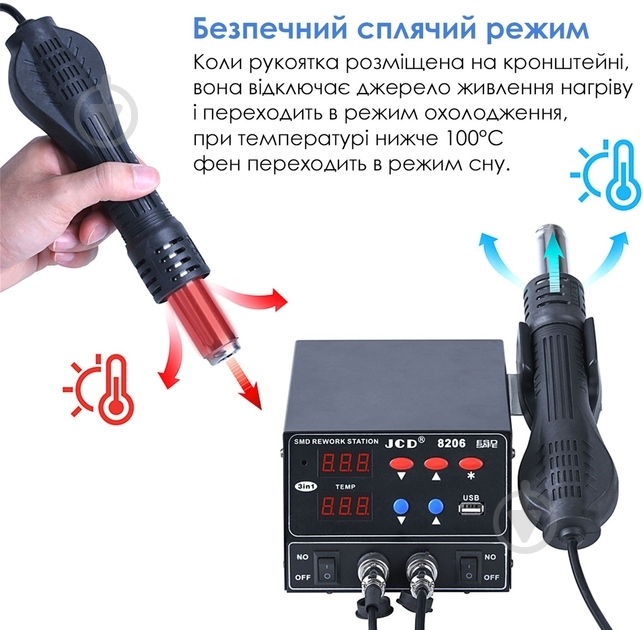 Паяльная станция Inspire 8206-1 - фото 5 Паяльная станция Inspire 8206-1 - фото 5