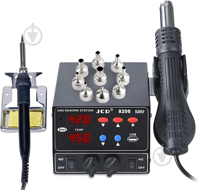 Паяльная станция Inspire 8206E-8-EU - фото 1 Паяльная станция Inspire 8206E-8-EU - фото 1