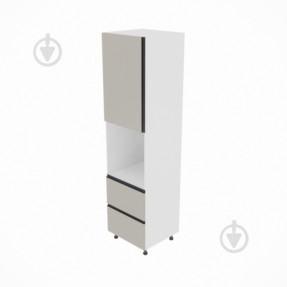 Пенал Софі (П 60 ДШ (920)) кашемір/білий Світ Меблів - фото 1 Пенал Софі (П 60 ДШ (920)) кашемір/білий Світ Меблів - фото 1