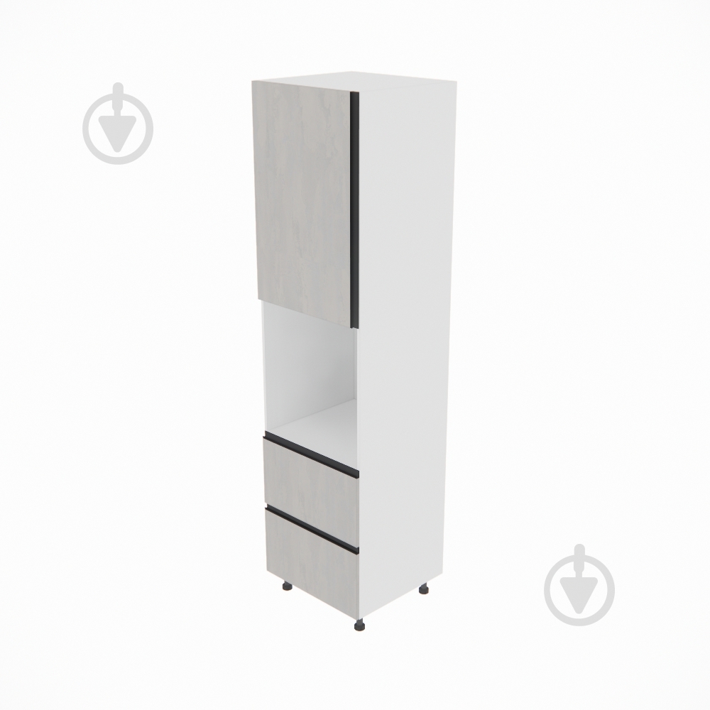 Пенал Софі (П 60 ДШ (920)) шовковий камінь/білий Світ Меблів - фото 1 Пенал Софі (П 60 ДШ (920)) шовковий камінь/білий Світ Меблів - фото 1