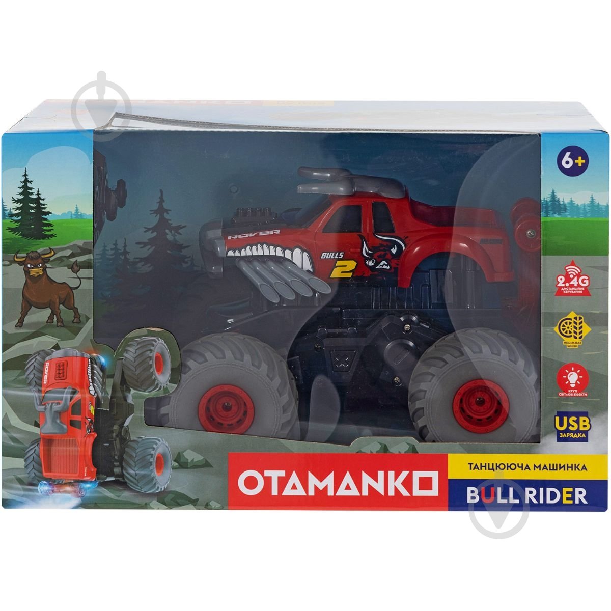 Іграшка на радіокеруванні OTAMANKO Танцювальна машинка BULL RIDER червона 532.02.47 - фото 8 Іграшка на радіокеруванні OTAMANKO Танцювальна машинка BULL RIDER червона 532.02.47 - фото 8