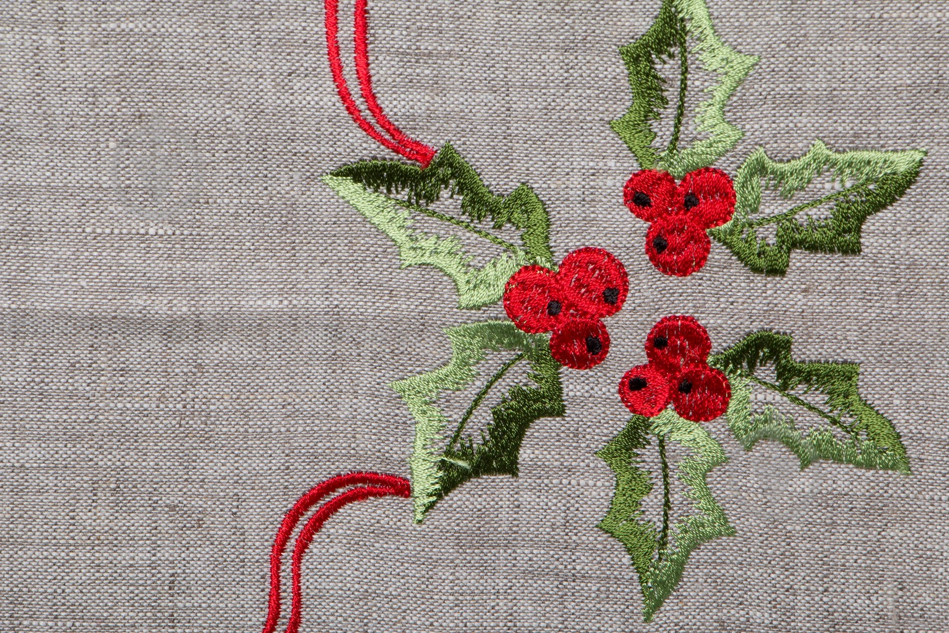 Раннер Гармонiя Бант 90x90 см серый с рисунком - фото 2